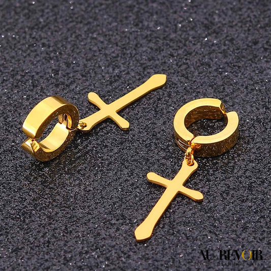 CROSS MAGNETIC EARRING