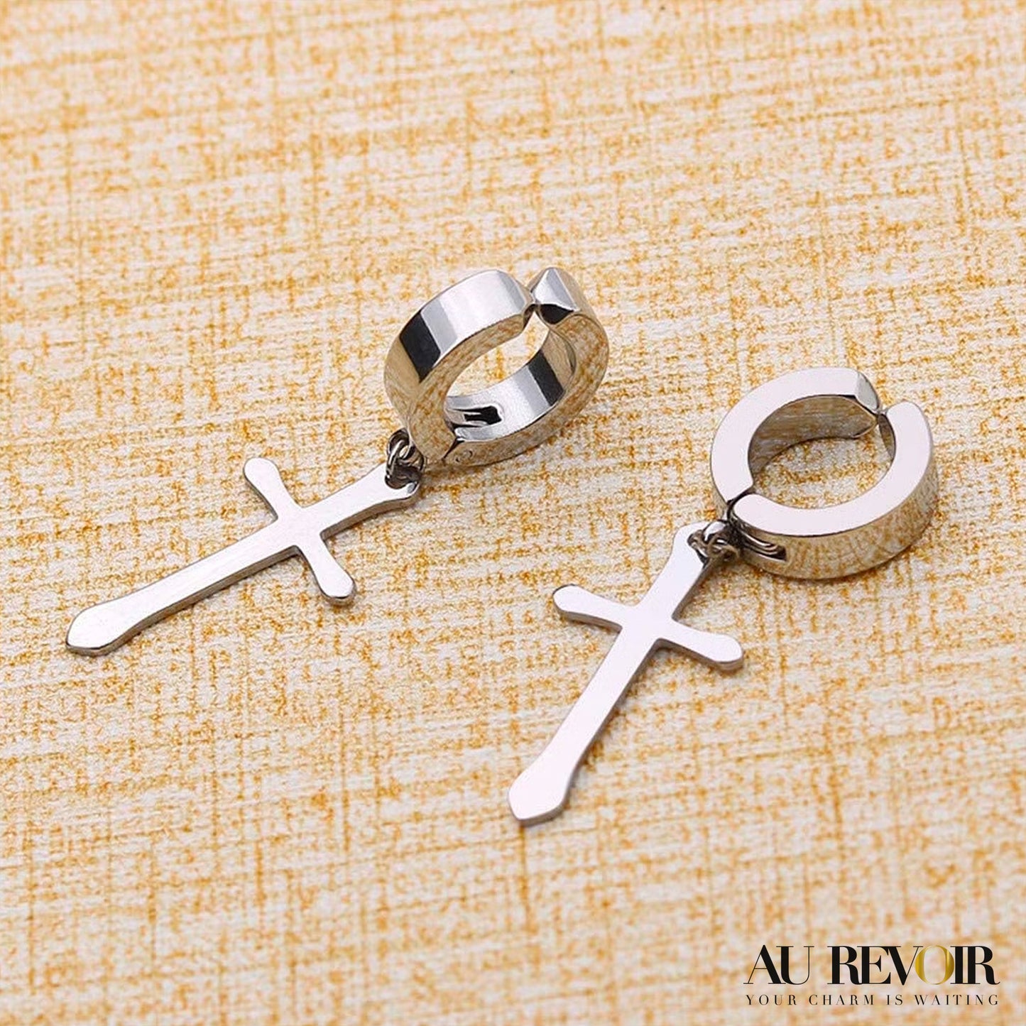 CROSS MAGNETIC EARRING