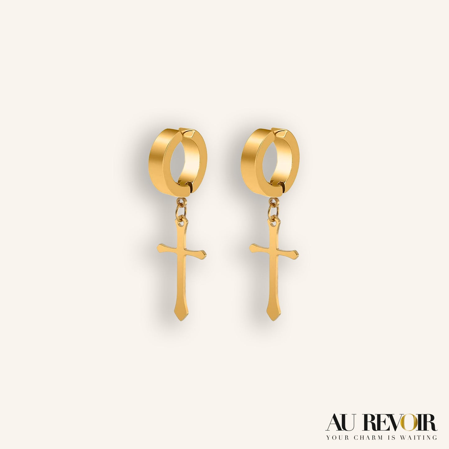 CROSS MAGNETIC EARRING