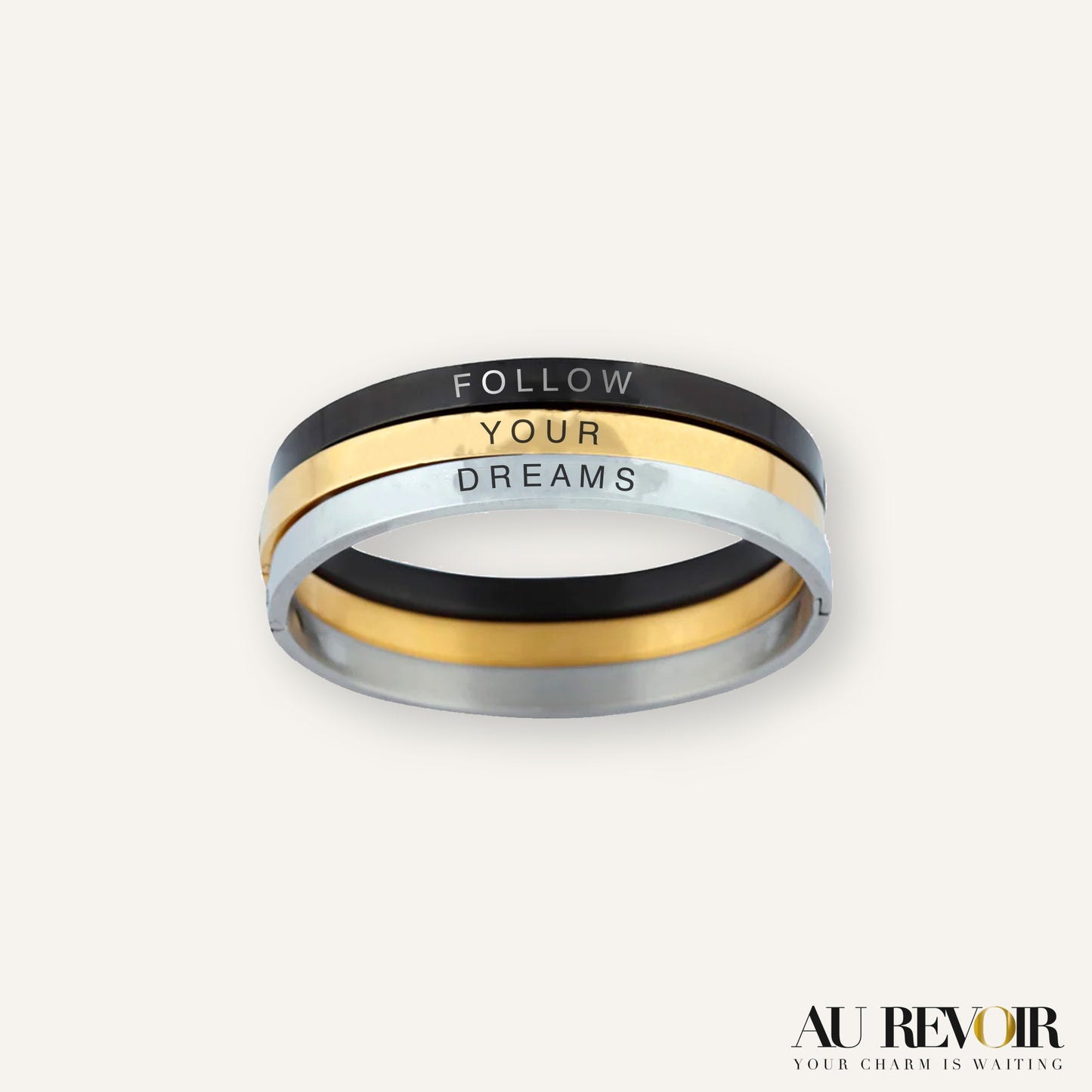 Personalised customization on stainless steel jewelry fashion accessories gold bracelet silver bracelet black