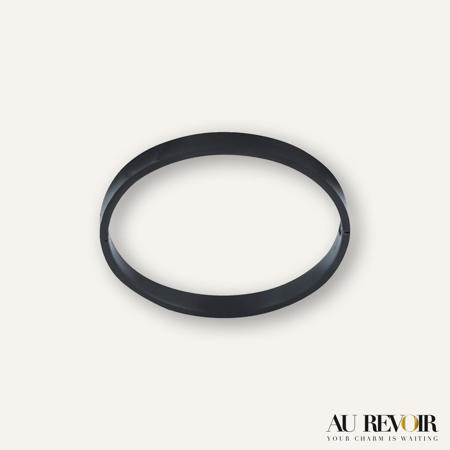 Personalised name engraved snap black bracelet stainless steel