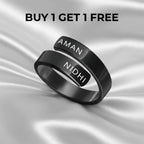 PERSONALISED COUPLE NAME RING