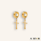 CROSS MAGNETIC EARRING