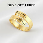 PERSONALISED COUPLE NAME RING