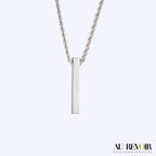 Silver necklace stainless steel jewelry personalised product name engraved necklace 
