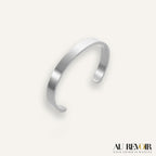 Customized jewelry for your loved one unique silver cuff bracelet stainless steel 