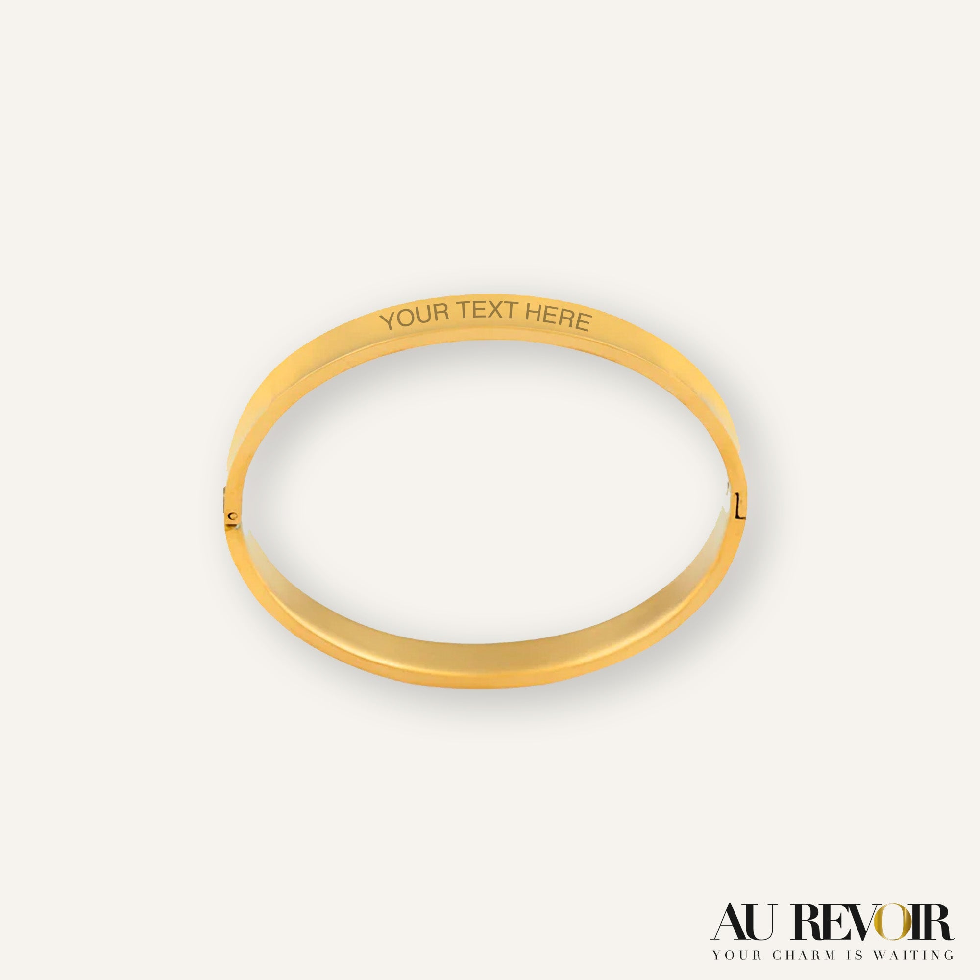 Customized snap gold bracelet with engraving stainless steel product 
