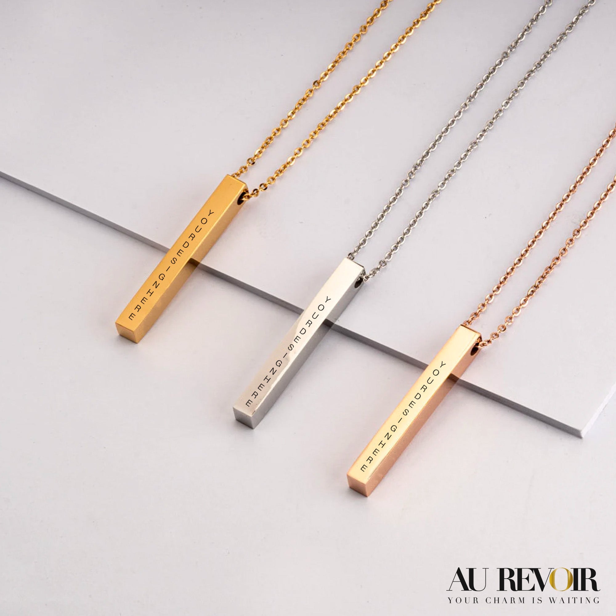 Cube pendant personalised name engraving on it name customization available gold cube pendant stainless steel jewelry 