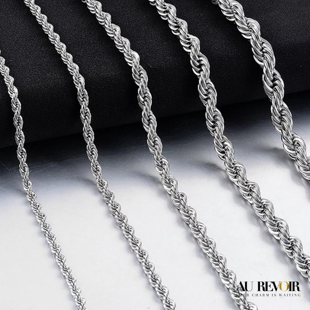 SILVER ROPE CHAIN - 5MM