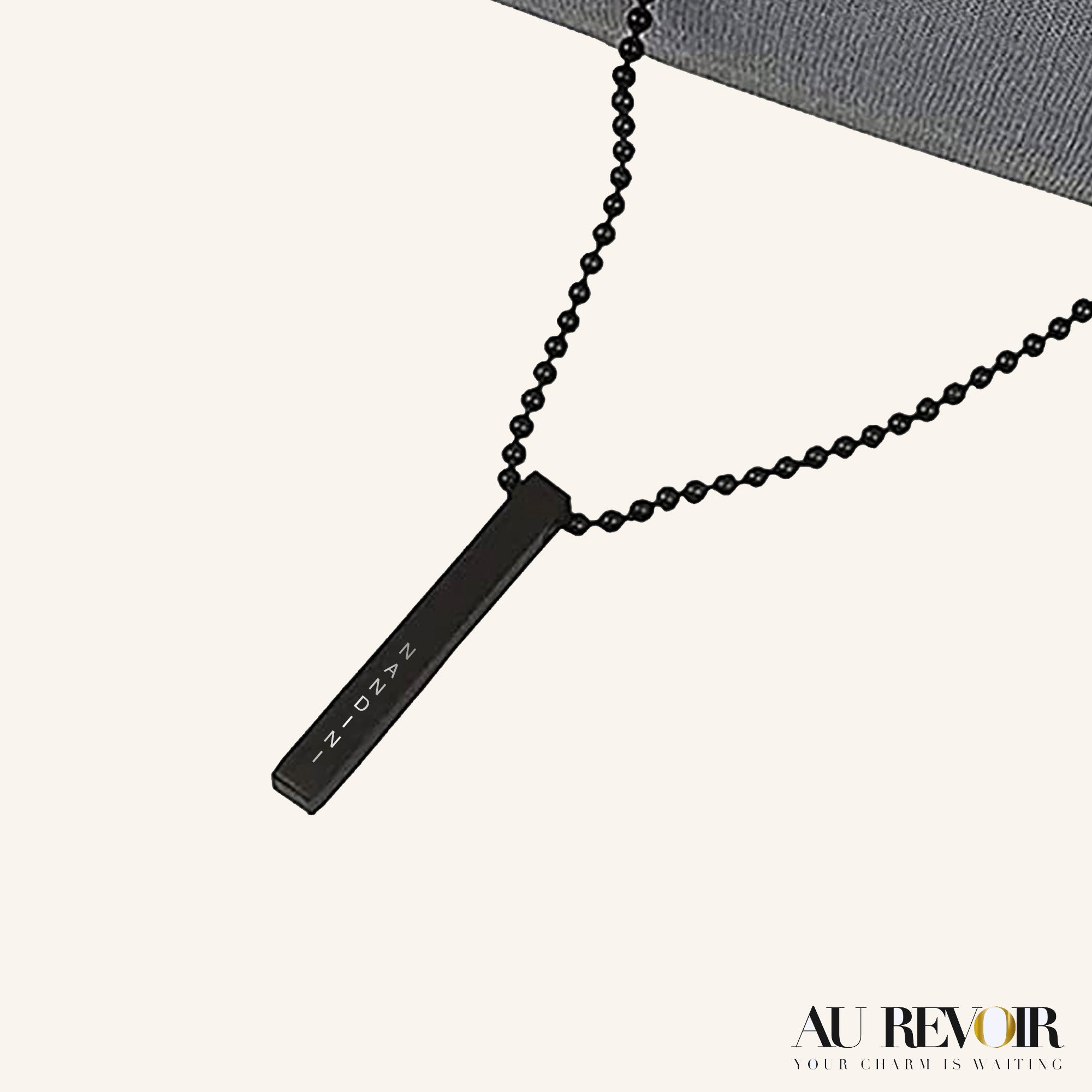 Glyph Bar Necklace - Black – MODERN OUT