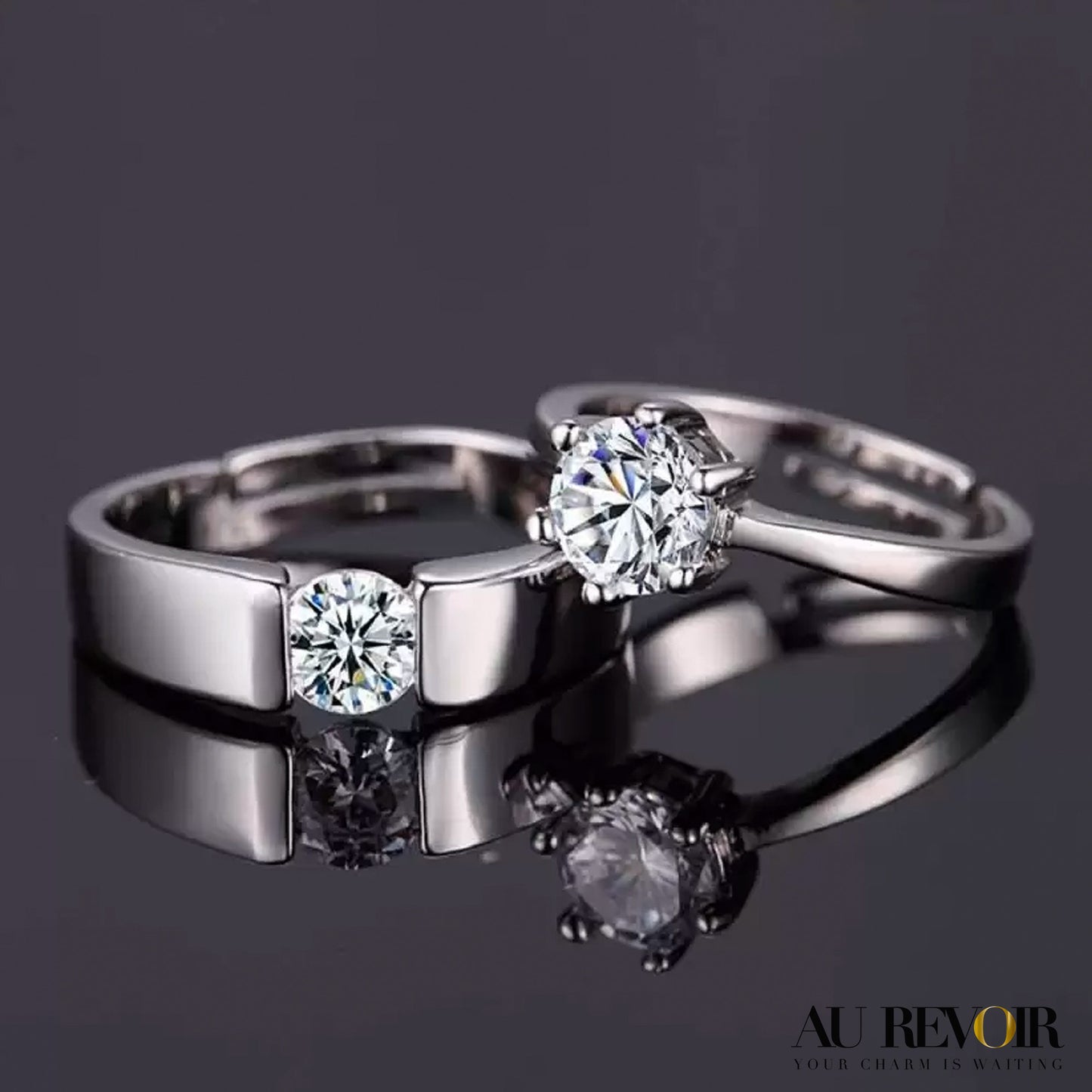 COUPLE RING SET (SILVER)
