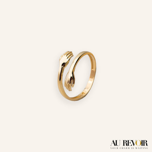 Personalised Custom Engraved Name Gold Ring 