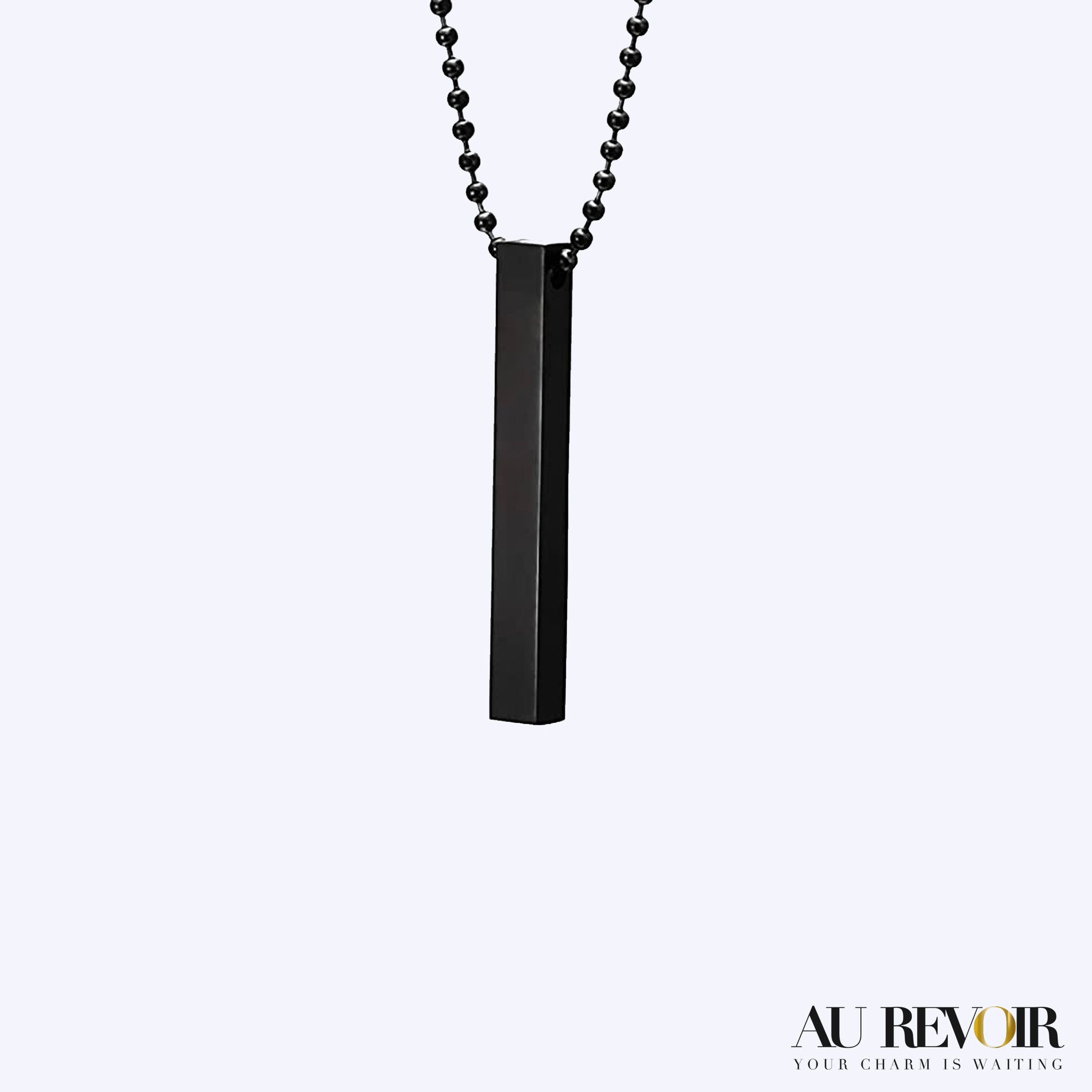 Black pendant personalised jewelry 