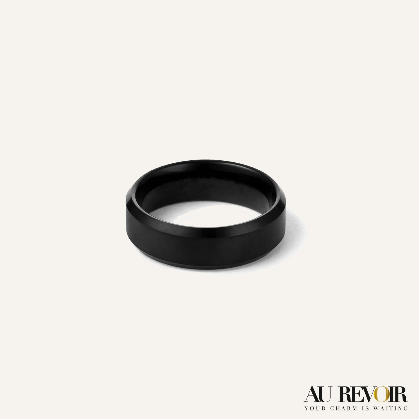 Black ring custom name engraving stainless steel finger ring suitable for couples gifting product 