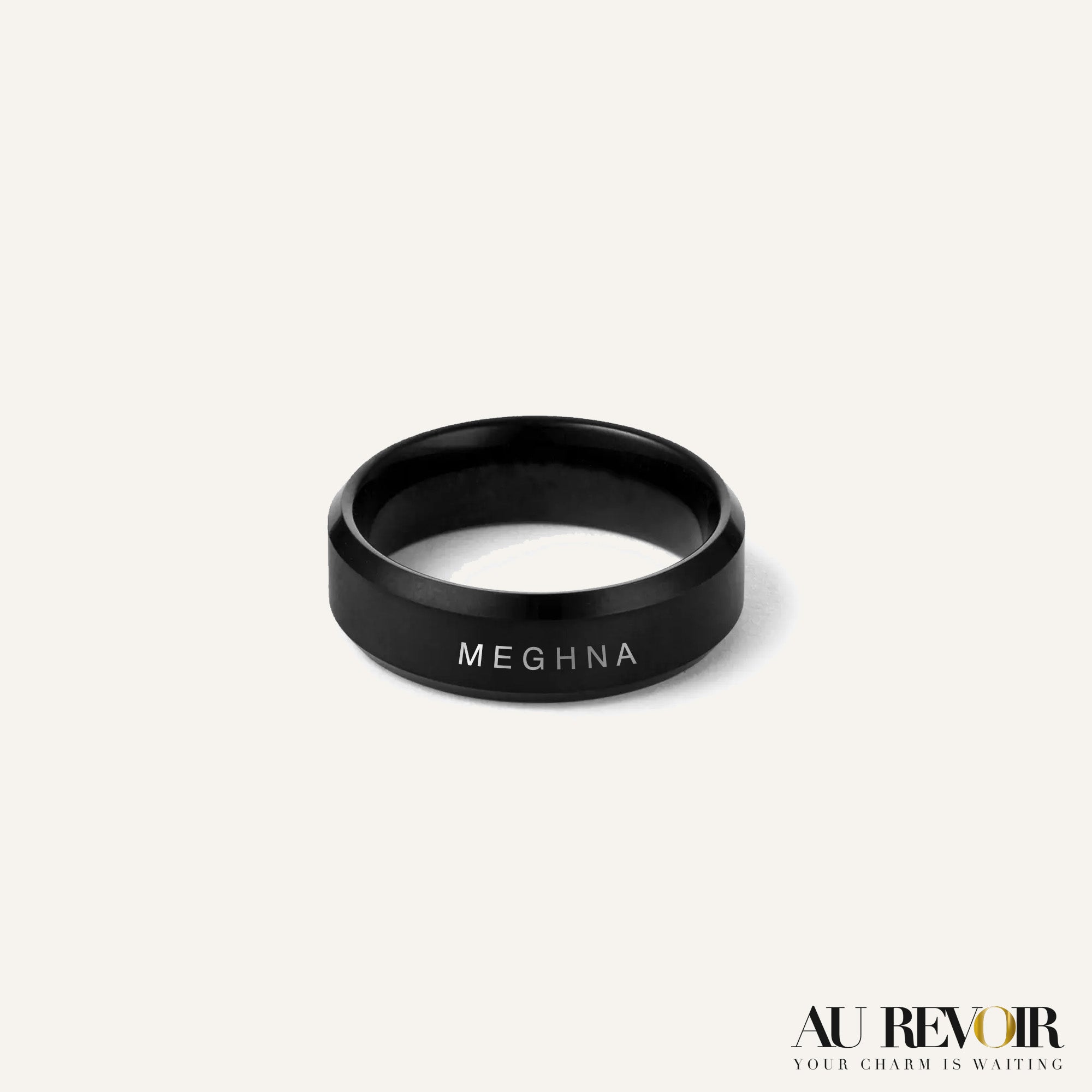 Buy Black & Silver Stainless Steel Matte Finish Engravable Signet Ring  Online - INOX Jewelry - Inox Jewelry India